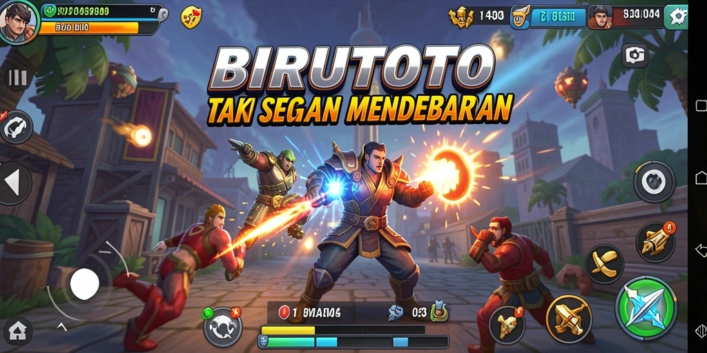 Tampilan gameplay BIRUTOTO yang mendebarkan dan penuh aksi.