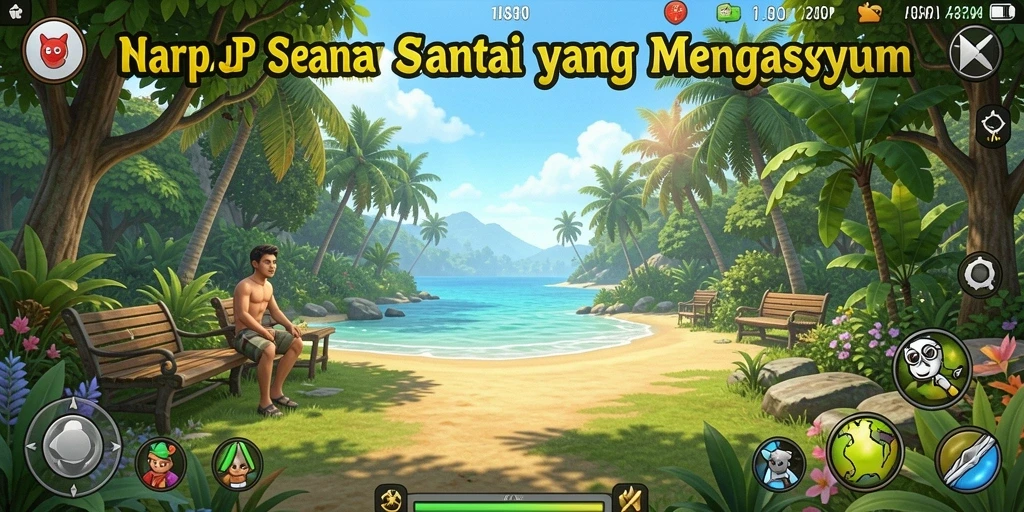 Tampilan gameplay menarik di HARAPJP yang penuh warna.
