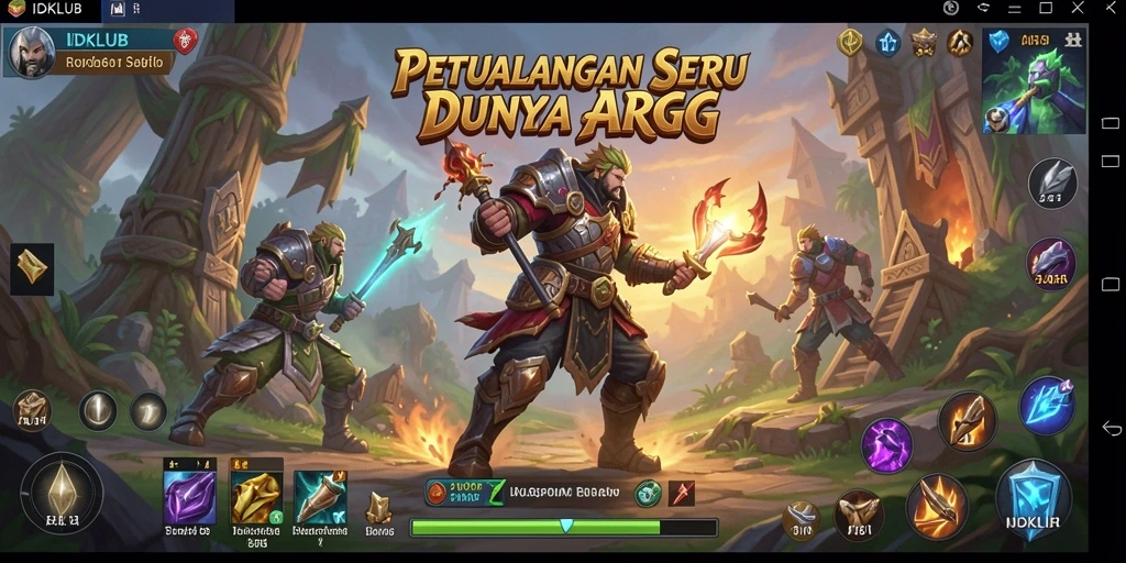 Tampilan menarik dari gameplay ARPG IDKLUB yang penuh aksi.