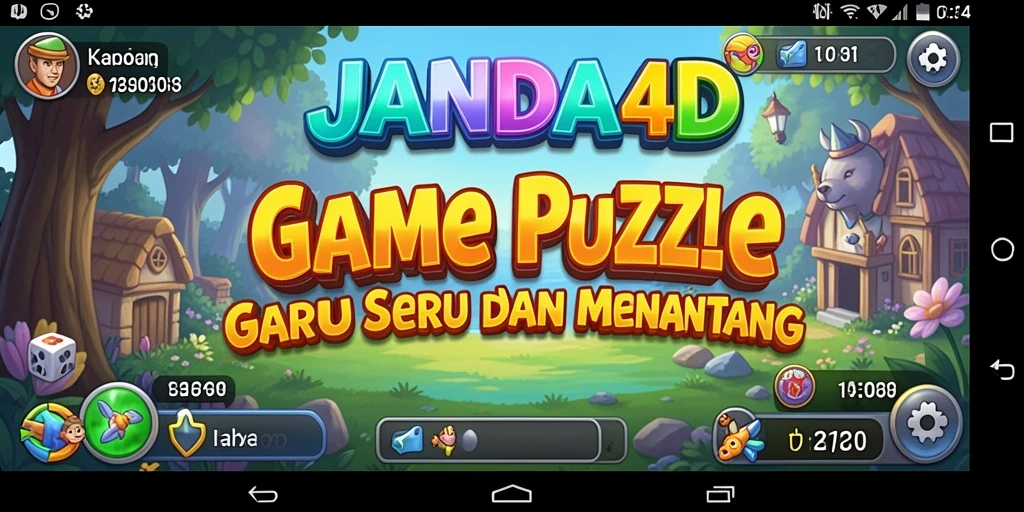 Tampilan gameplay seru dari JANDA4D yang penuh teka-teki menantang.