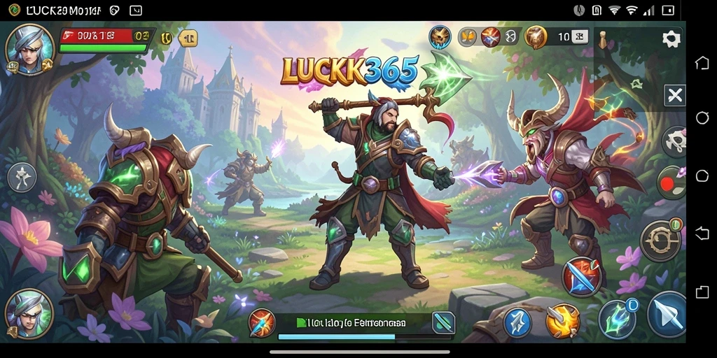 Tangkapan layar menampilkan keseruan gameplay RPG LUCK365.