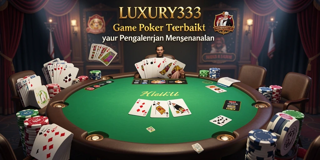 Screenshot dari gameplay Poker yang menarik di LUXURY333.