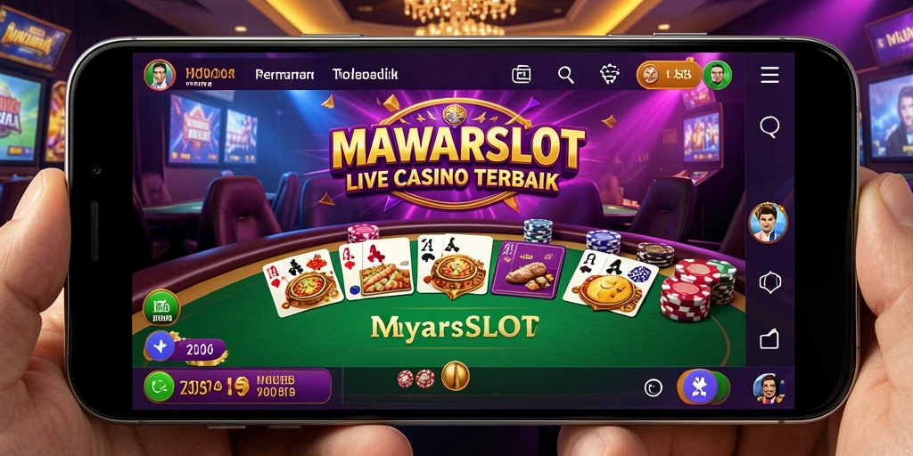 Tampilan gameplay menarik dari permainan Live Casino MAWARSLOT.