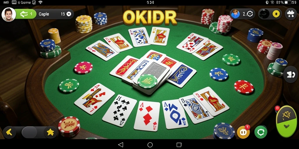 Tampilan gameplay seru di OKIDR dengan teman-teman.