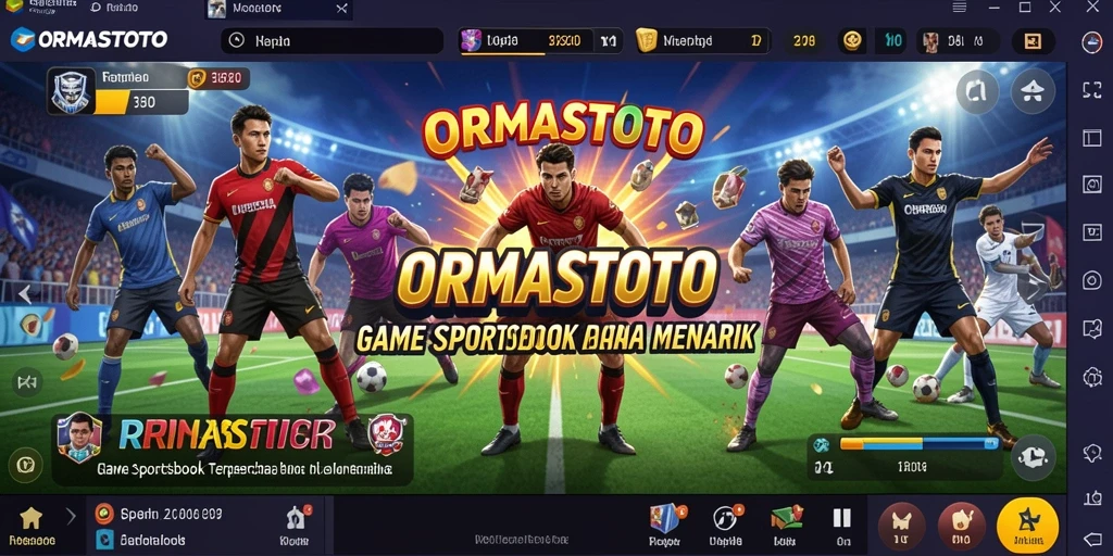 Tampilan antarmuka permainan Sportsbook ORMASTOTO yang menarik.