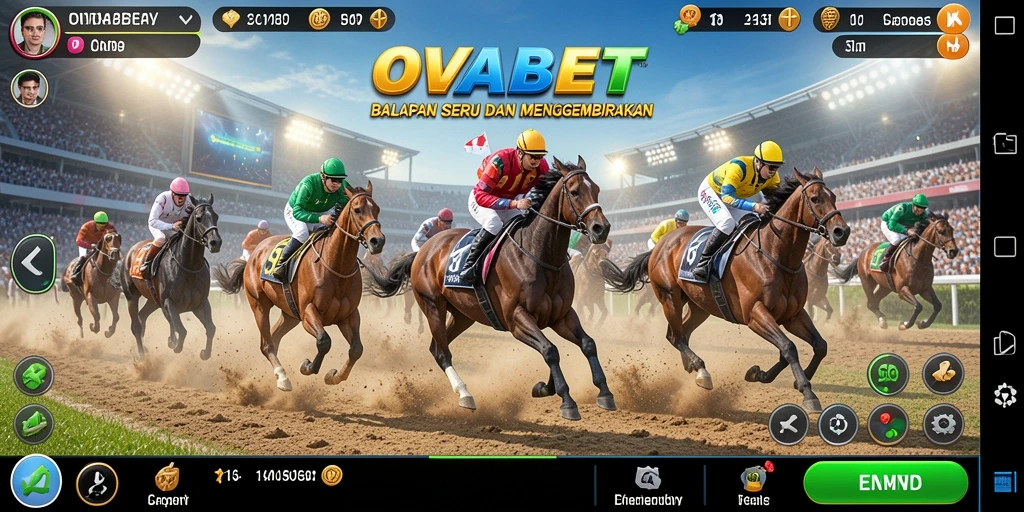 Gameplay balapan seru di OVABET dengan grafis menakjubkan.