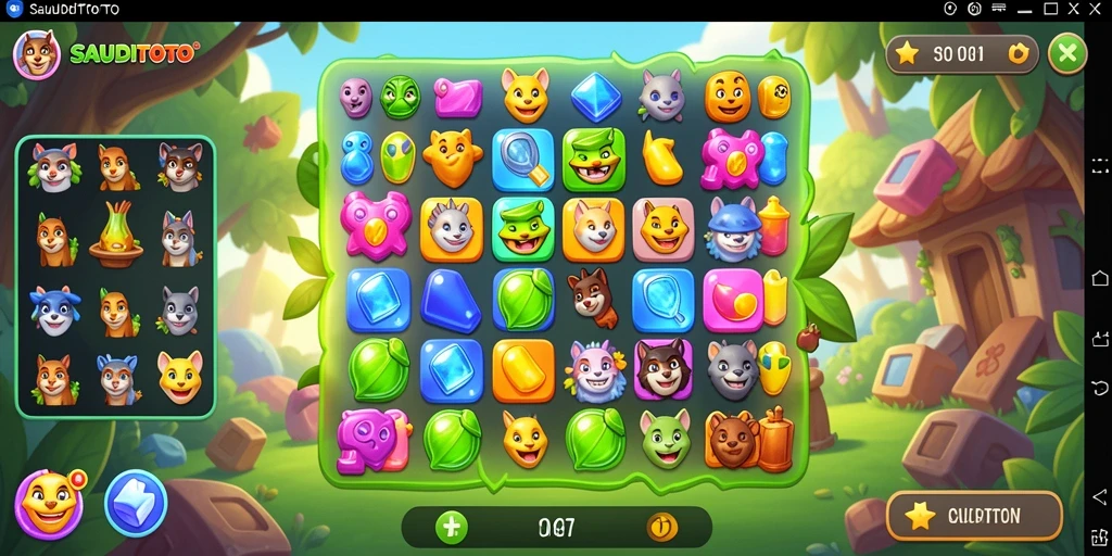 Tampilan gameplay <strong>SAUDITOTO</strong> yang menarik dan penuh warna.