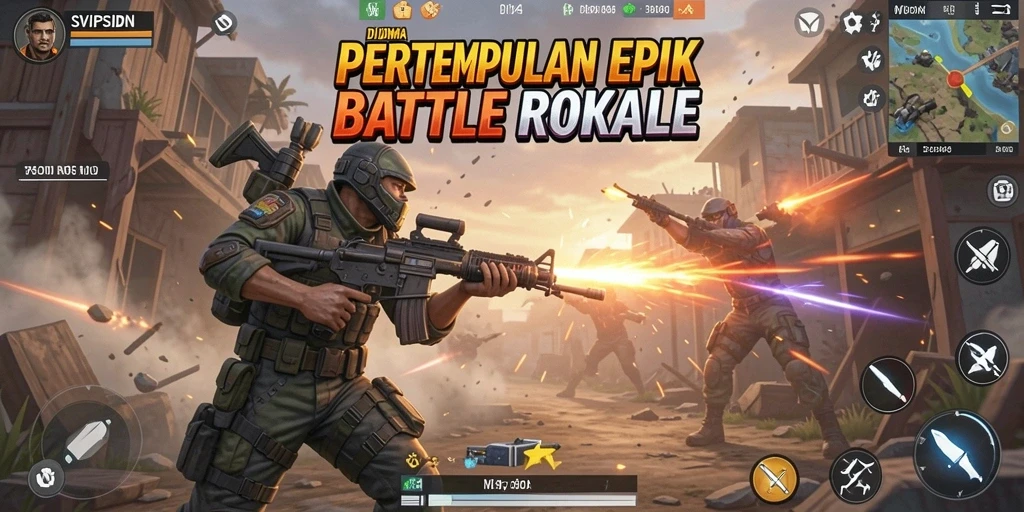 Tampilan mengesankan dari gameplay Battle Royale SVIPSIDN.