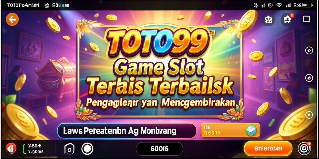 Screenshot gameplay TOTO99 menampilkan gulungan yang berputar dengan grafis yang memukau.